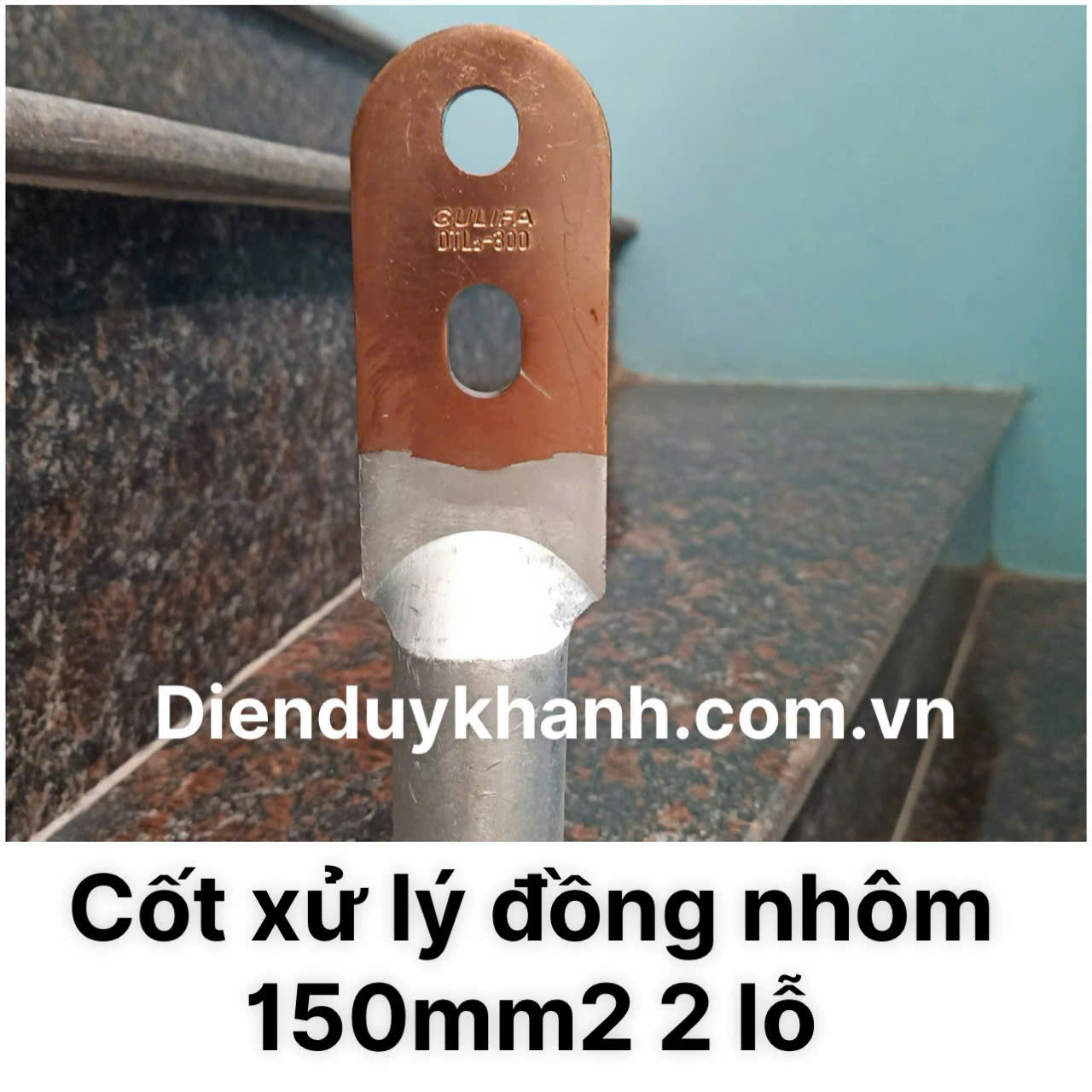 Đầu Cốt Xử Lý Đồng Nhôm 150mm2 2 Lỗ